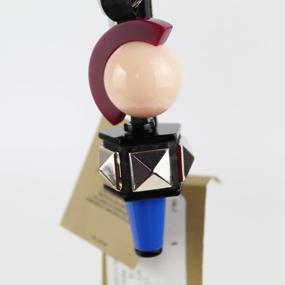 NWT Burberry Punk Geometric Bag/ Key Charm - Picture 7 of 9